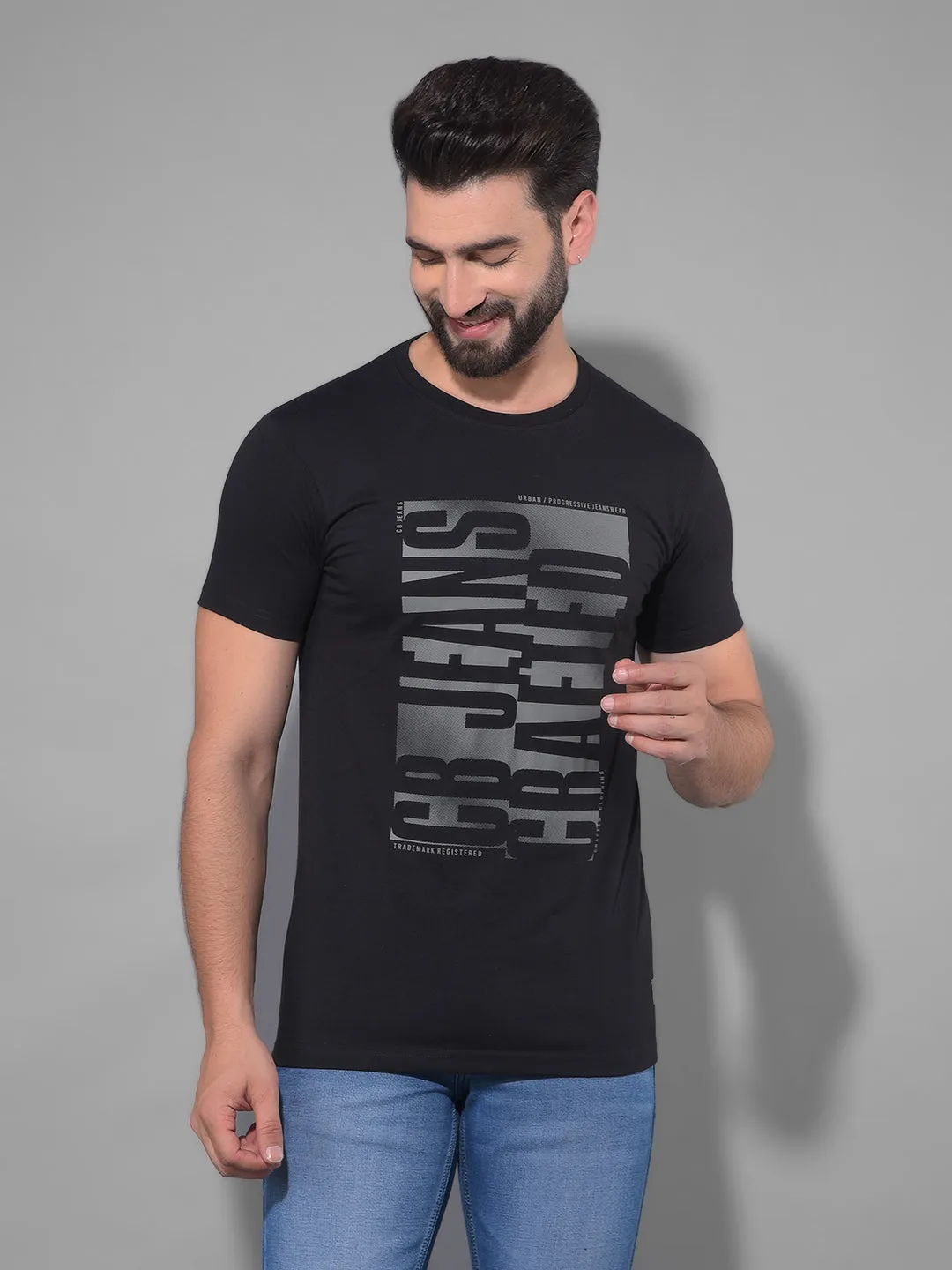 COBB MEN'S PACK OF 3 PRINTED ROUND NECK COMBO T-SHIRT