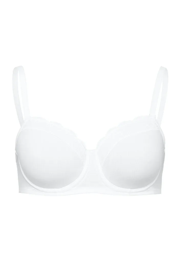 Cotton Lace - Light Padded Underwired Bra