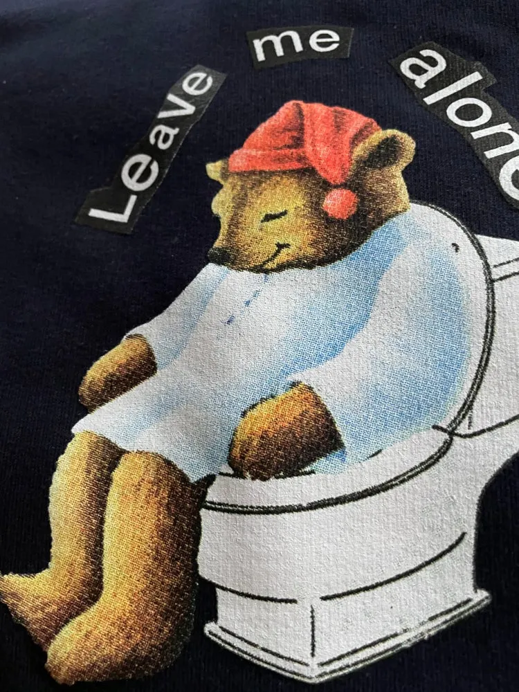 Crisis Bear T Shirt Light Eggplant