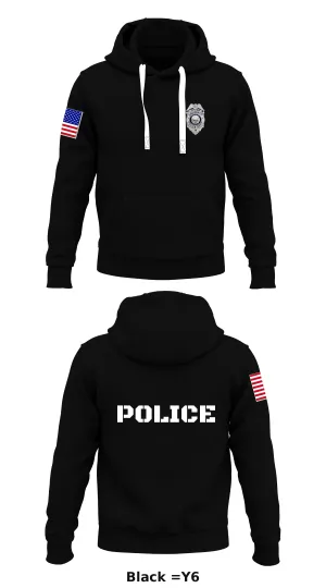 Crossett Police Department  Store 1  Core Men's Hooded Performance Sweatshirt - Lb2eCL