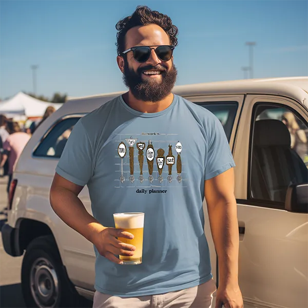 Daily Planner Beertaps Men's Short Sleeve Tee