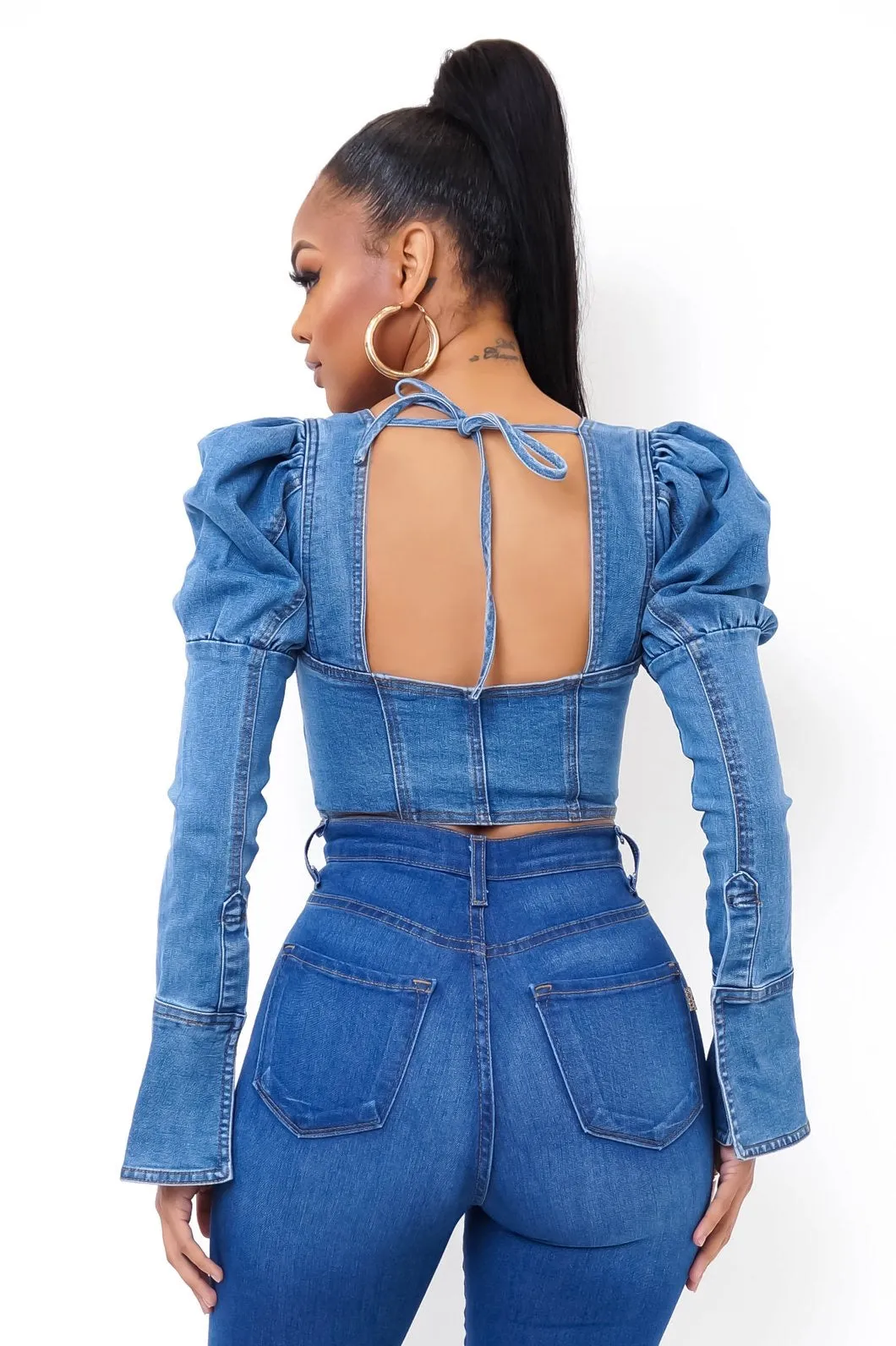 Dalia denim top