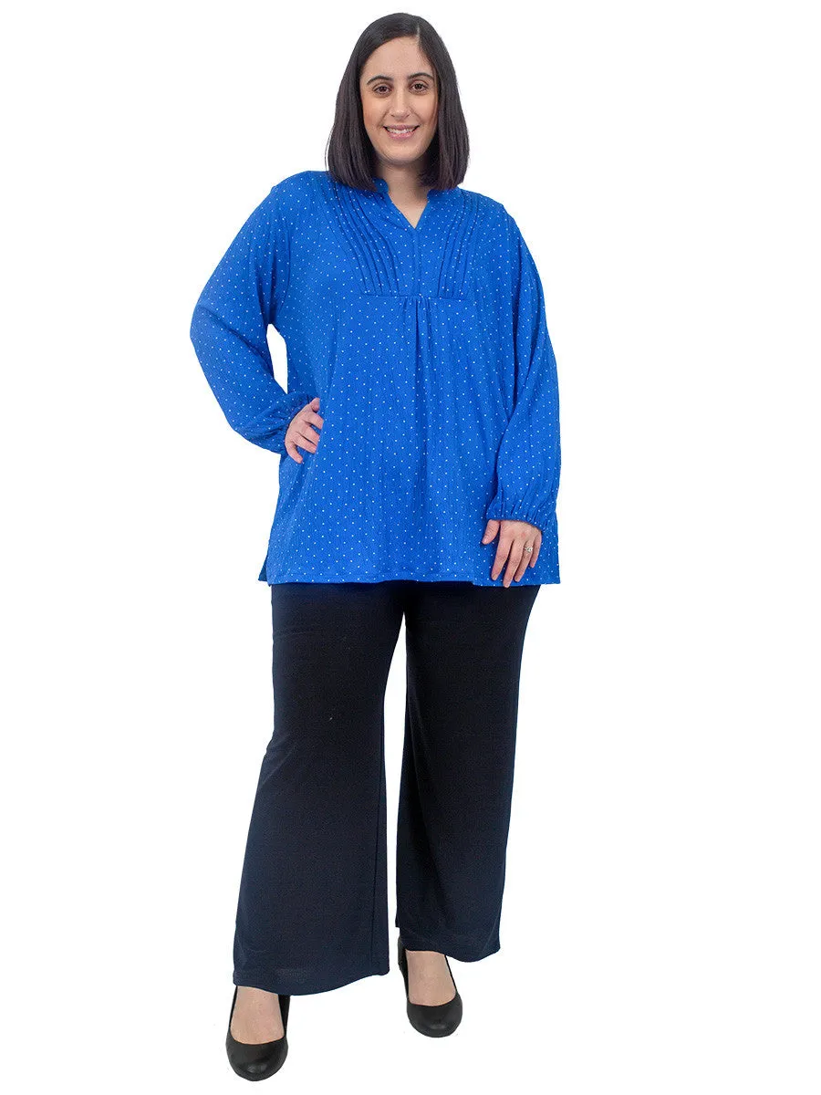 Dazzling Blue Top - Print**
