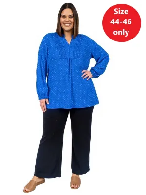 Dazzling Blue Top - Print**
