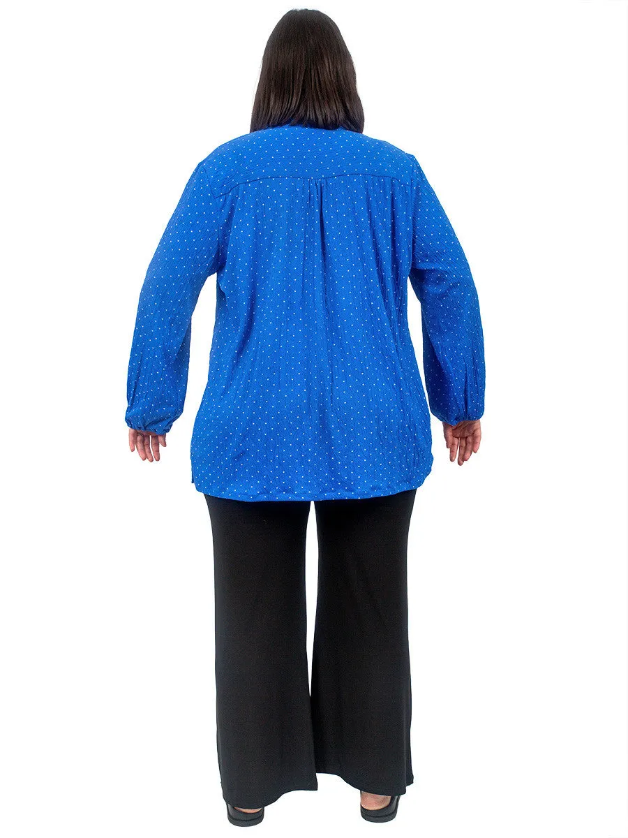 Dazzling Blue Top - Print**