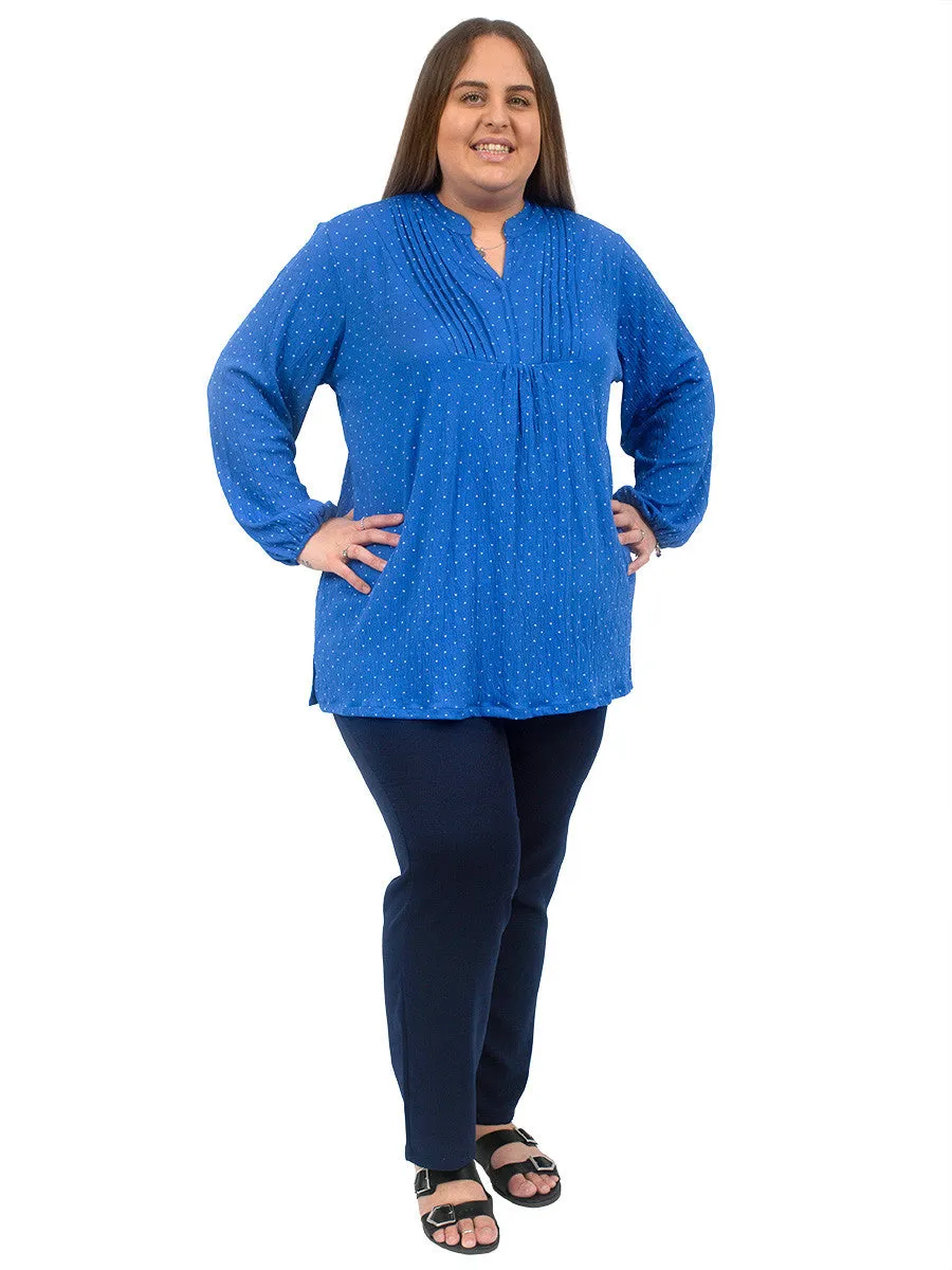 Dazzling Blue Top - Print**