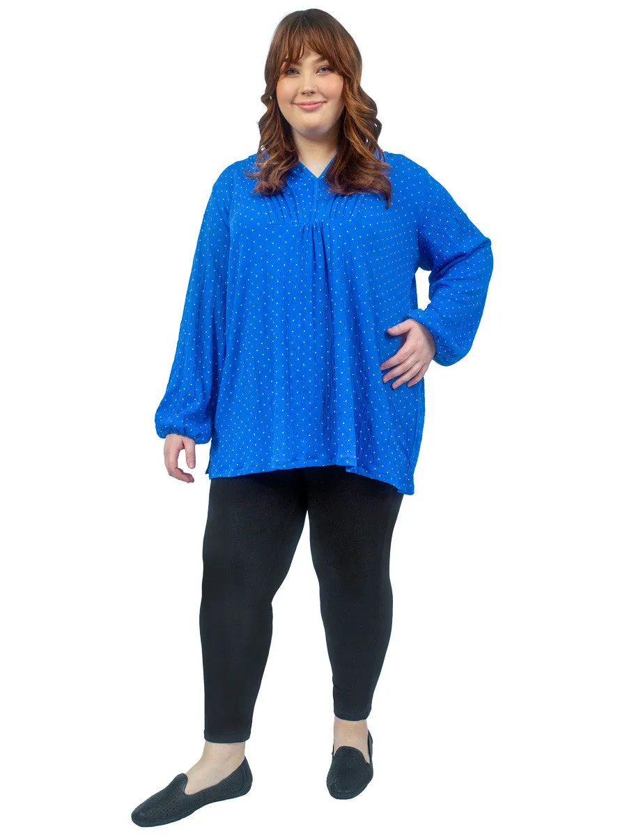 Dazzling Blue Top - Print**