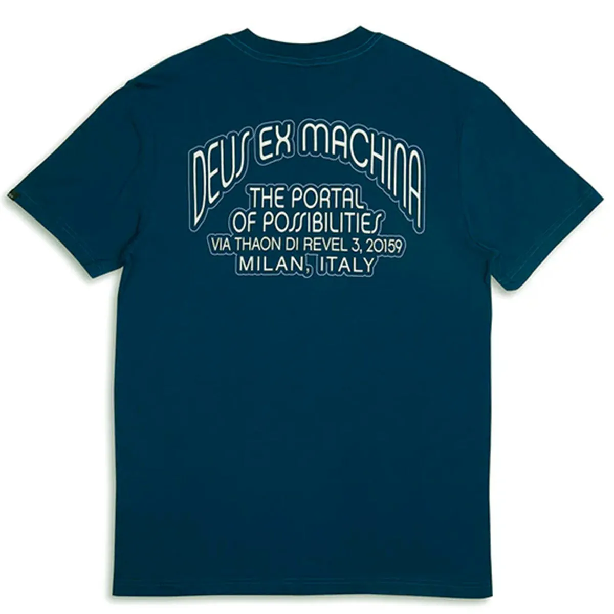 Deus Ex Machina Pots T-Shirt Blue Opal