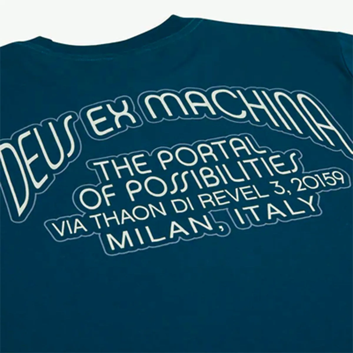 Deus Ex Machina Pots T-Shirt Blue Opal