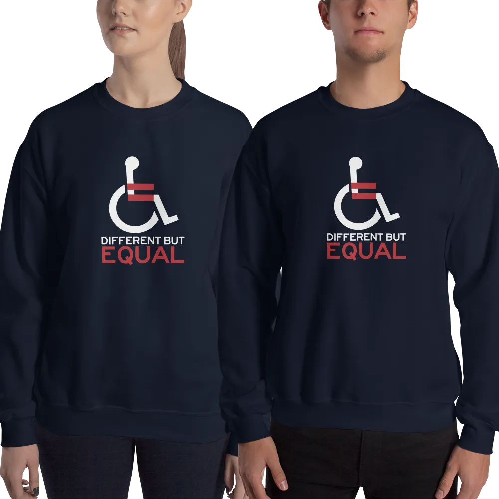 Different but Equal (Disability Equality Logo) Sweatshirt Black/Navy