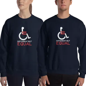 Different but Equal (Disability Equality Logo) Sweatshirt Black/Navy