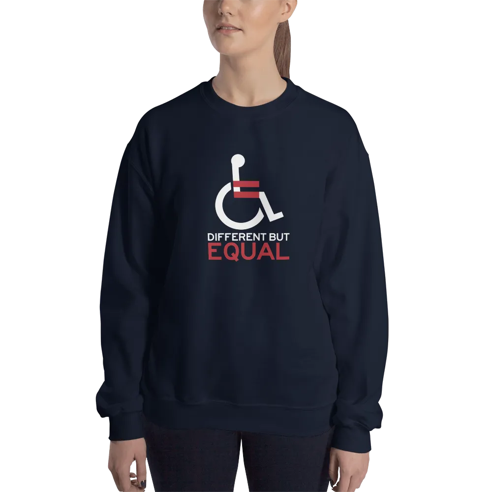 Different but Equal (Disability Equality Logo) Sweatshirt Black/Navy