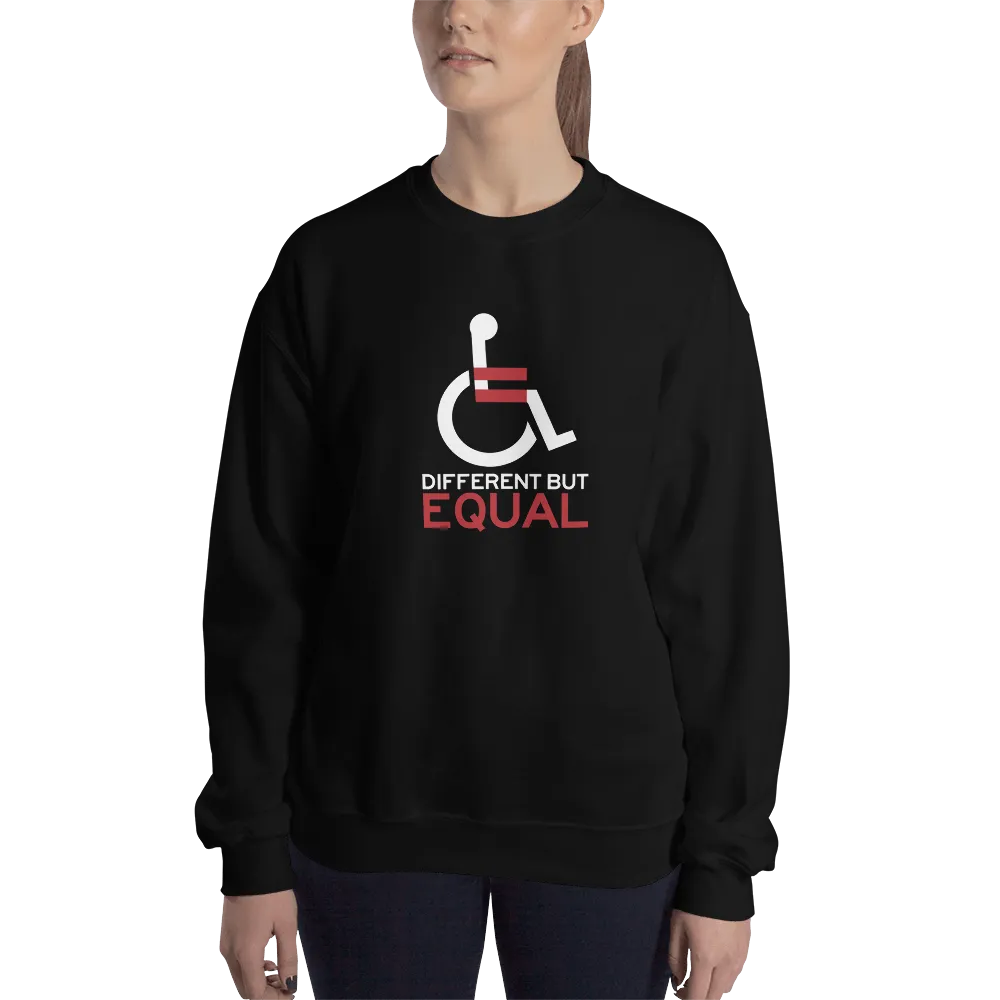 Different but Equal (Disability Equality Logo) Sweatshirt Black/Navy