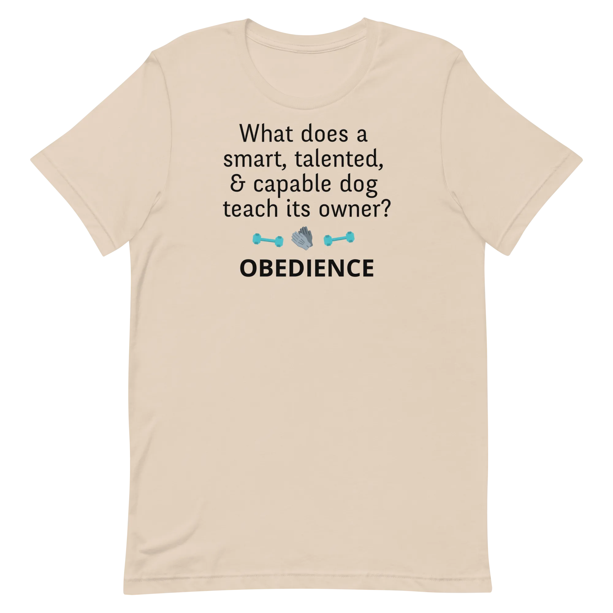 Dog Teaches Obedience T-Shirt - Light