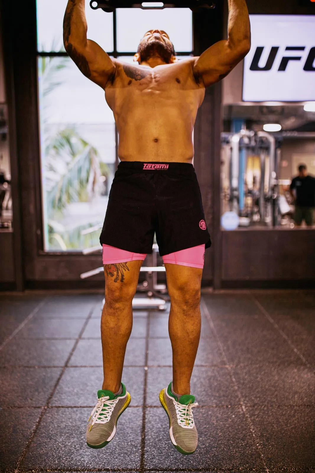 Dual Layer Grappling Shorts - Pink