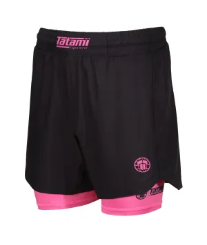 Dual Layer Grappling Shorts - Pink
