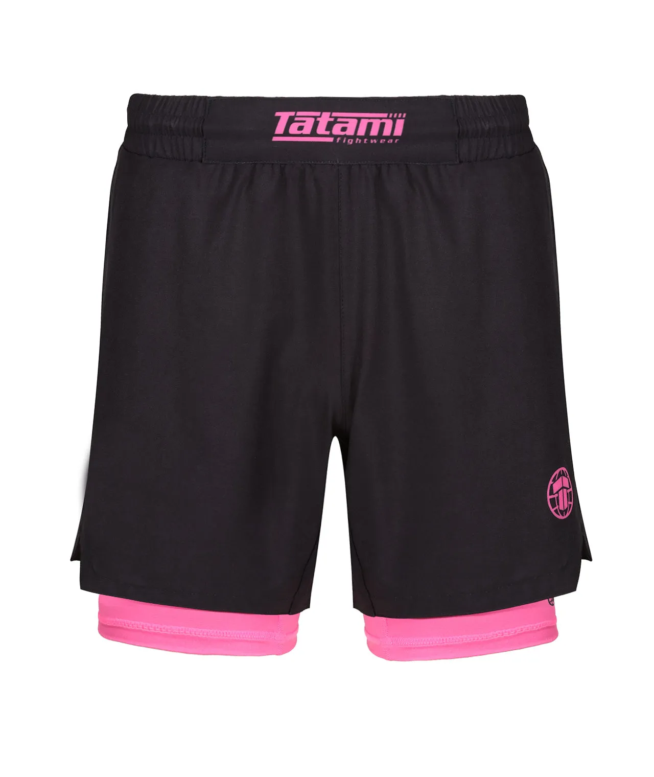 Dual Layer Grappling Shorts - Pink
