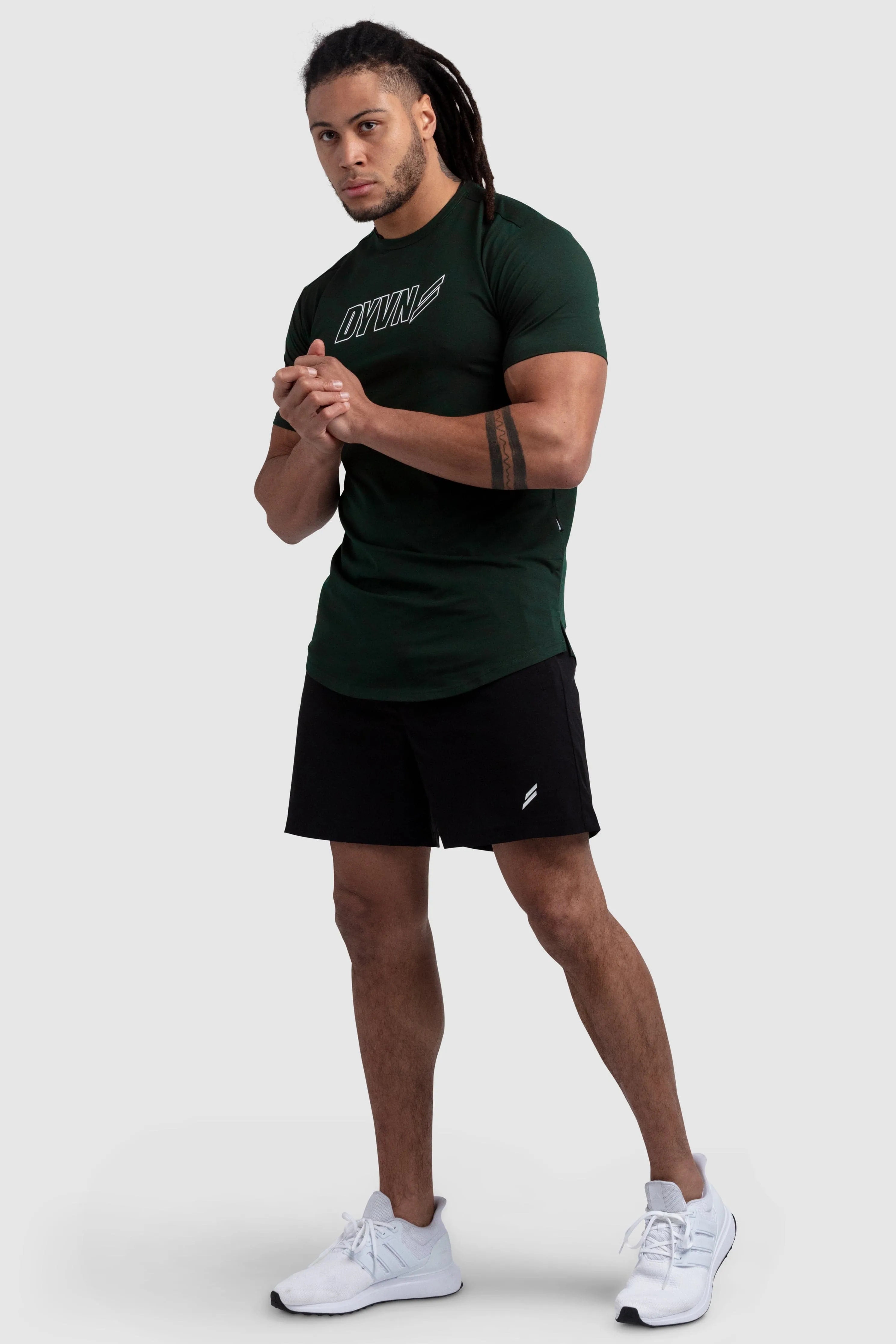 DYVN Drop Tee 'Outlined' - Green