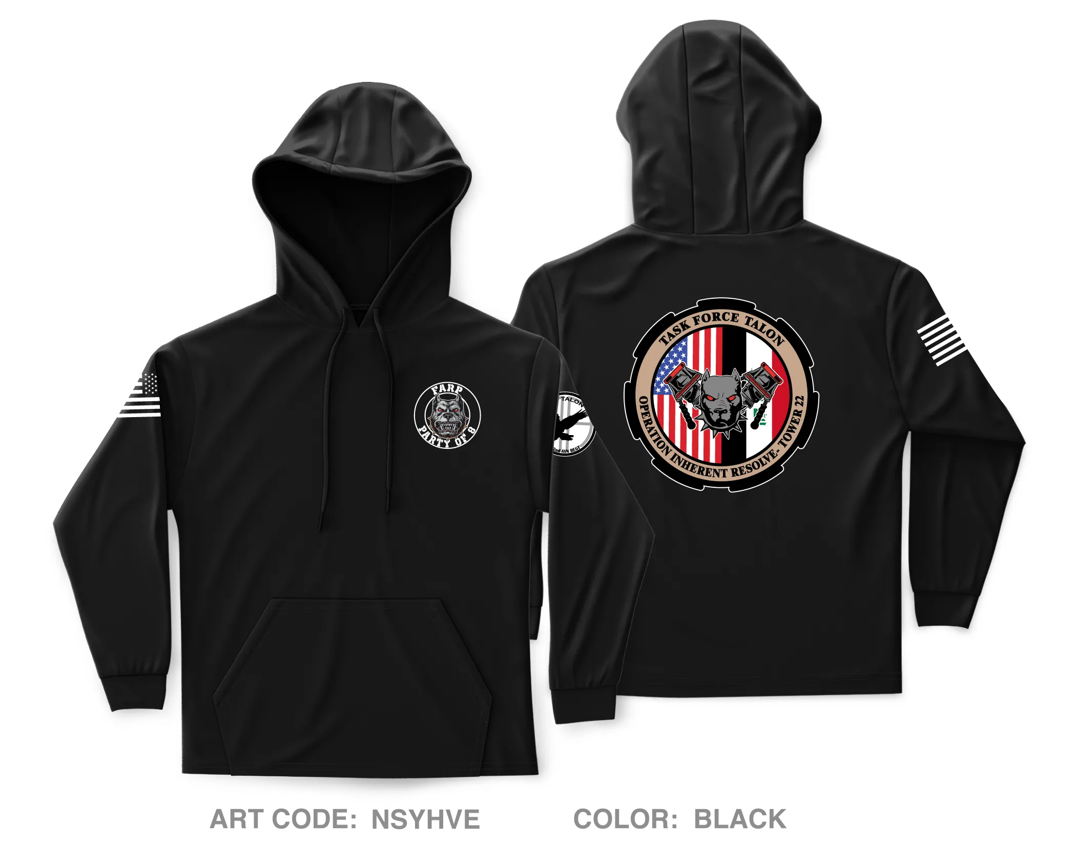 E. CO, 3-82 GSAB Core Men's Hooded Performance Sweatshirt - NSYHVE
