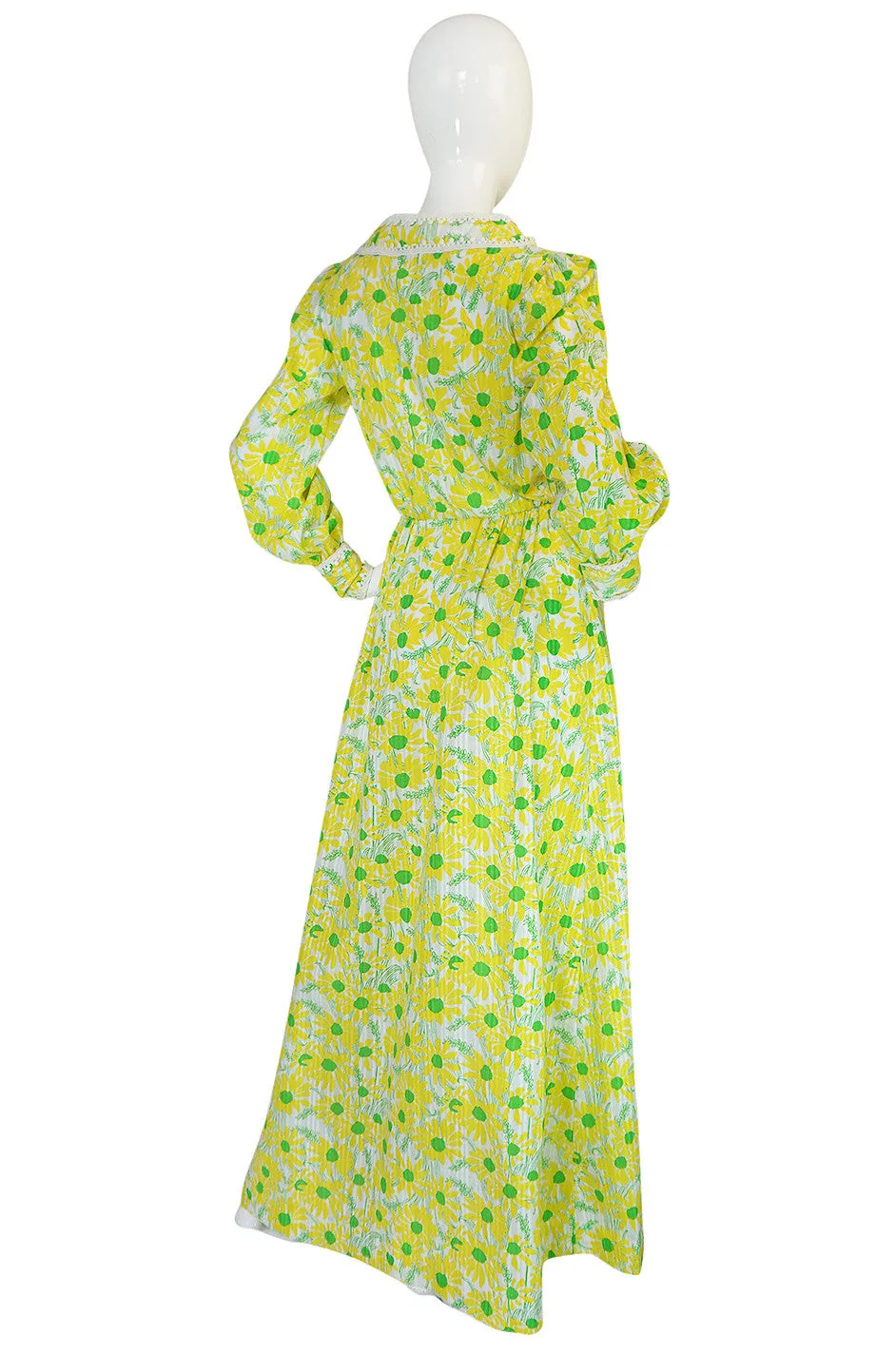 Early 1960s "The Lilly" Lilly Pulitzer Yellow & Green Floral Dress