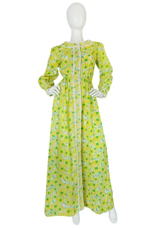 Early 1960s "The Lilly" Lilly Pulitzer Yellow & Green Floral Dress