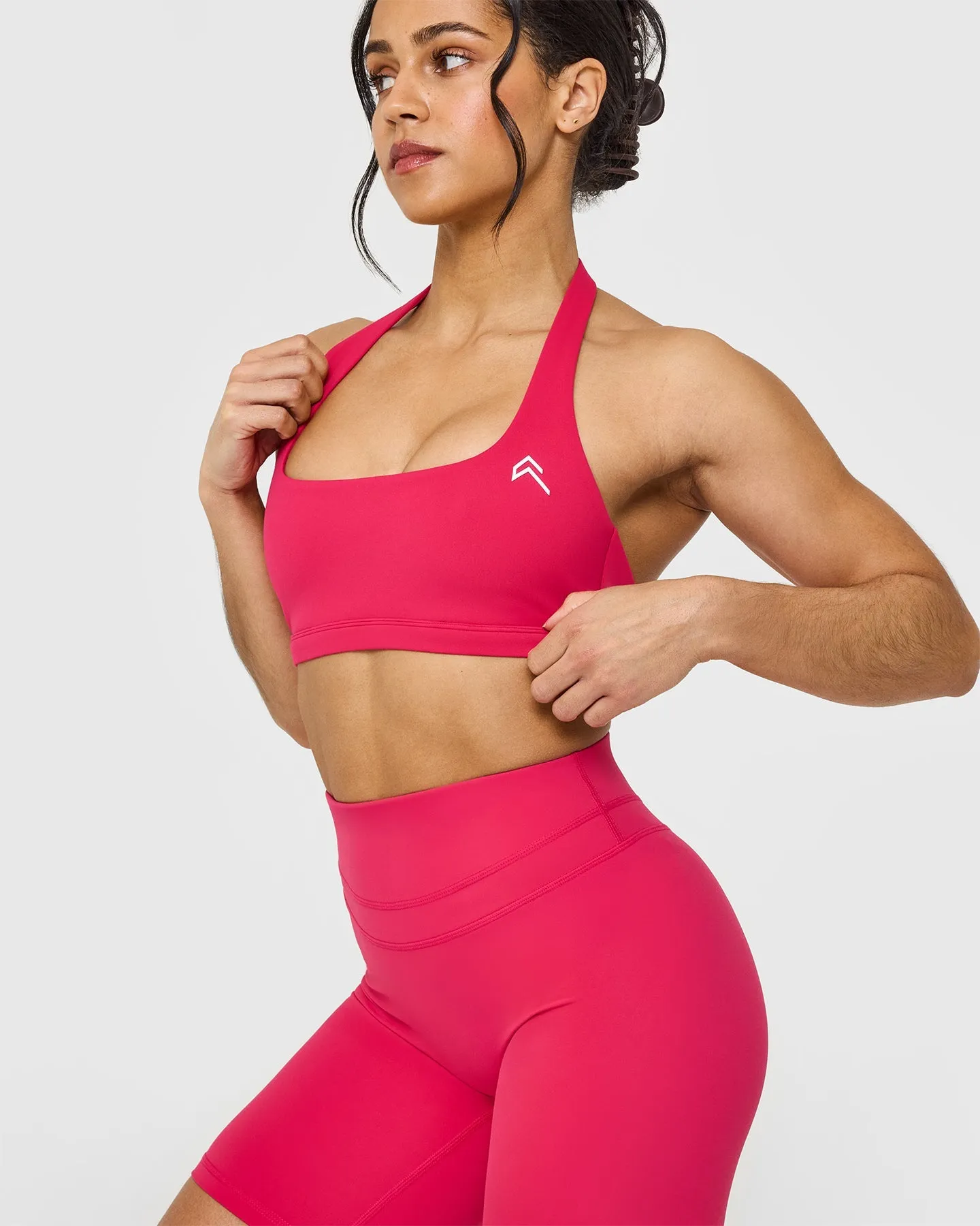 EasyLift™ Halter Bralette | Berry Bloom