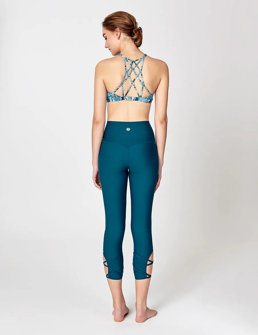 easyoga LA-VEDA Lithe Me Bra - F99 Oil Painty Blue