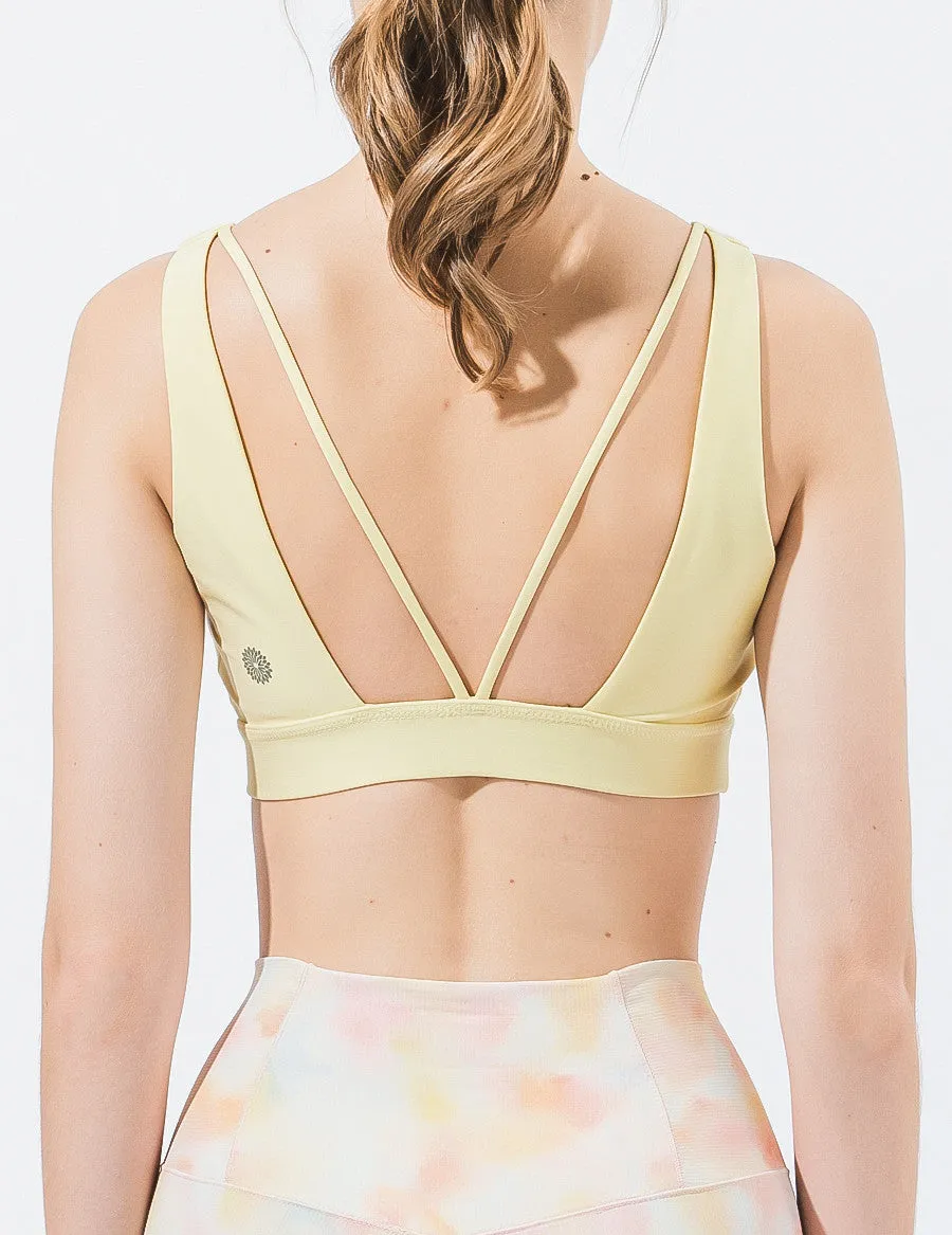 easyoga LA-VEDA Quantum Bra - Y12 Light Cream yellow