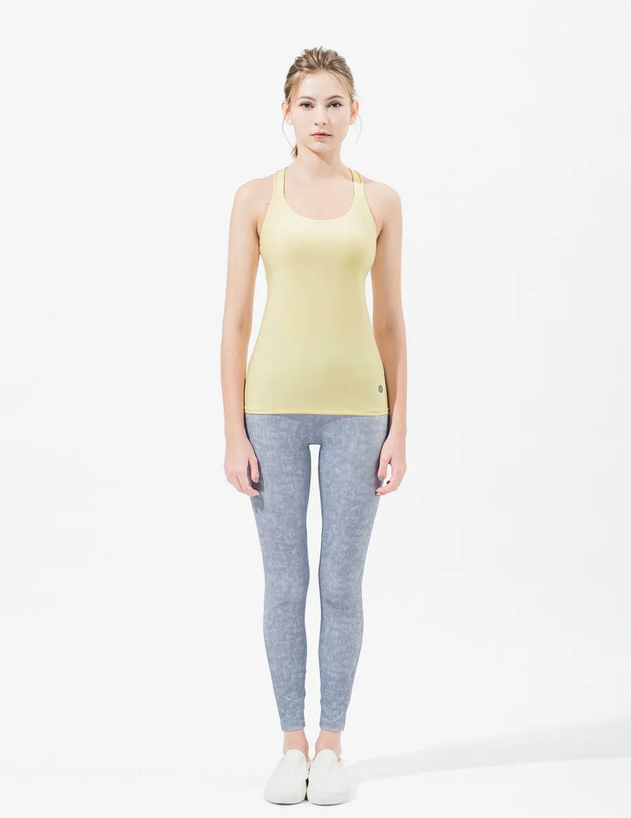 easyoga LA-VEDA Stabilize Tank - Y12 Light Cream yellow