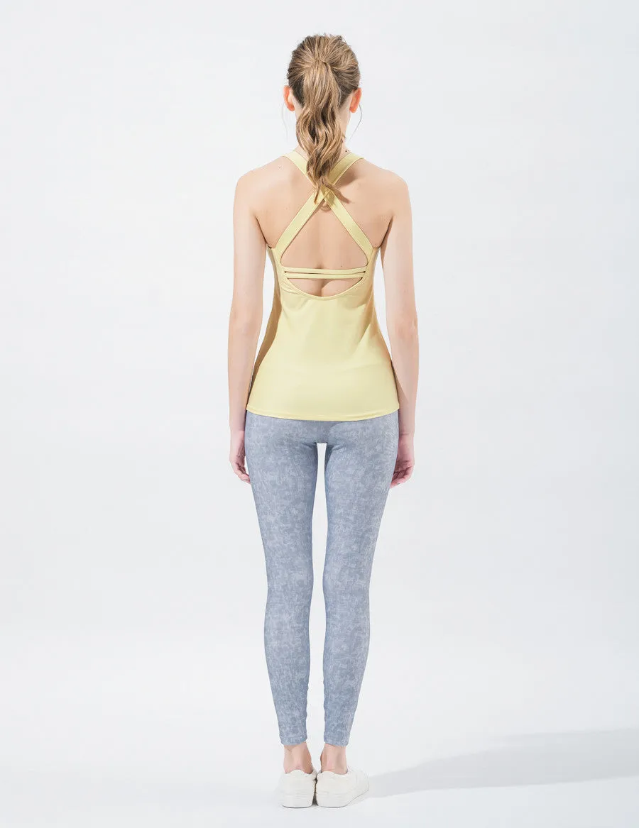 easyoga LA-VEDA Stabilize Tank - Y12 Light Cream yellow