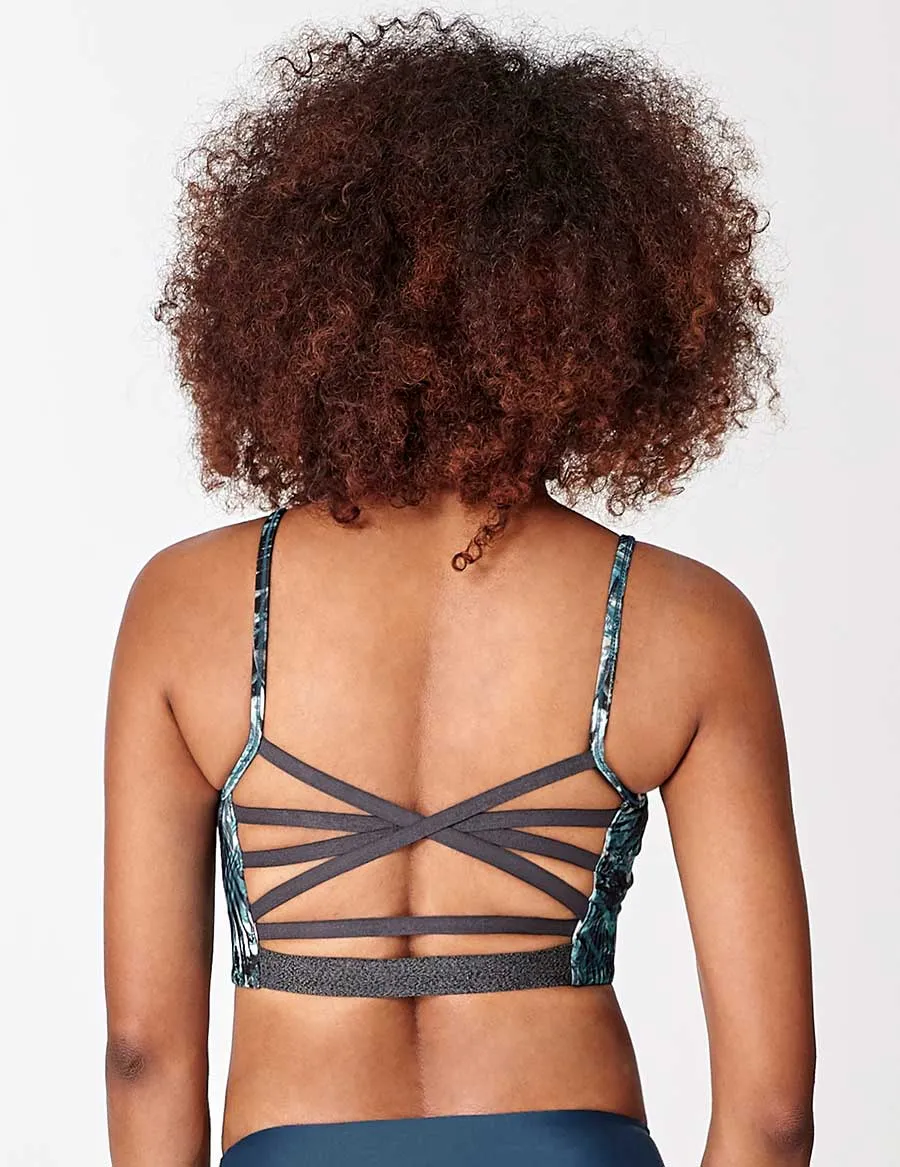easyoga Lespiro Brace Up Bra - F87 Cyan Light Ray