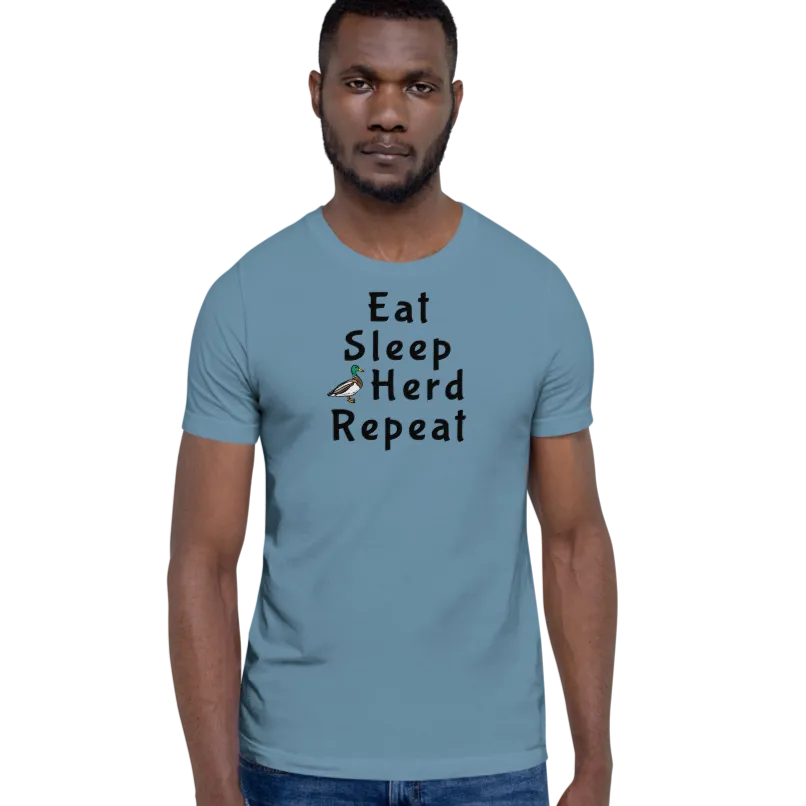 Eat Sleep Duck Herd Repeat T-Shirts - Light