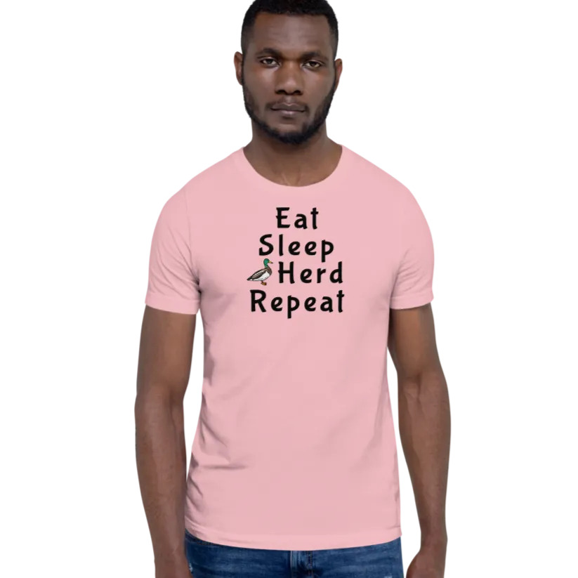 Eat Sleep Duck Herd Repeat T-Shirts - Light