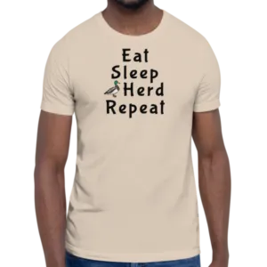 Eat Sleep Duck Herd Repeat T-Shirts - Light