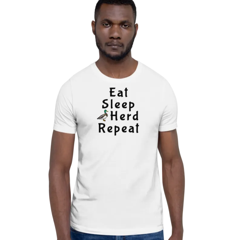 Eat Sleep Duck Herd Repeat T-Shirts - Light