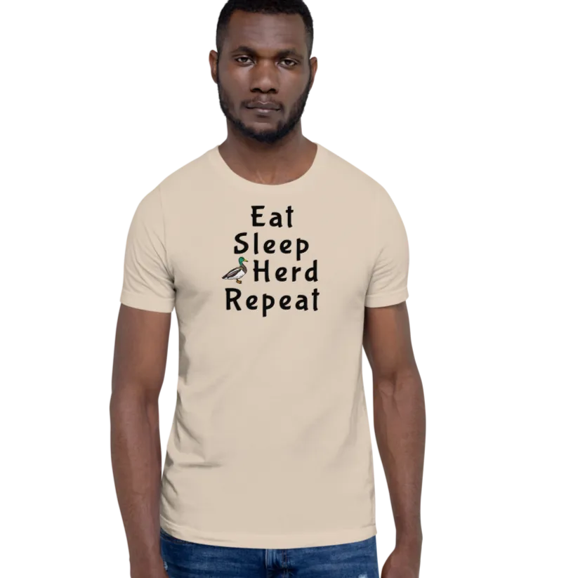 Eat Sleep Duck Herd Repeat T-Shirts - Light