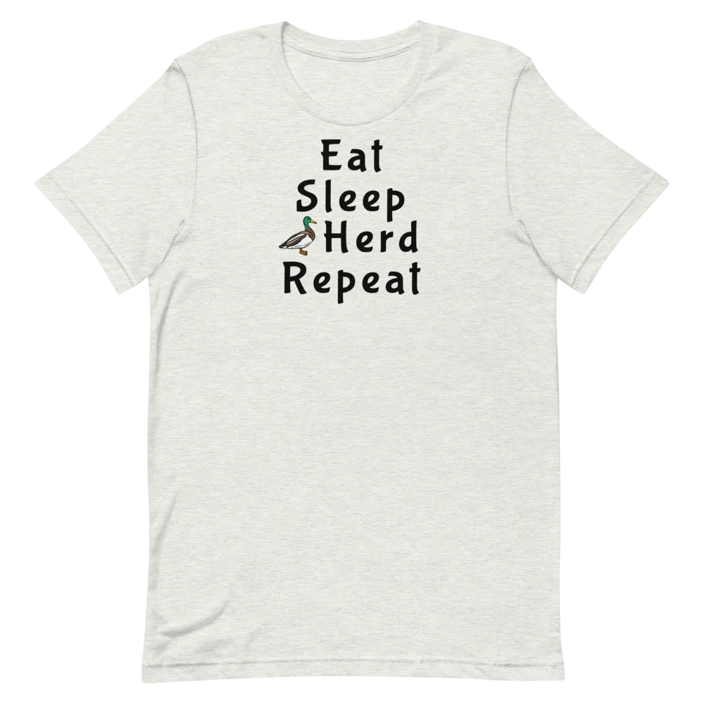 Eat Sleep Duck Herd Repeat T-Shirts - Light