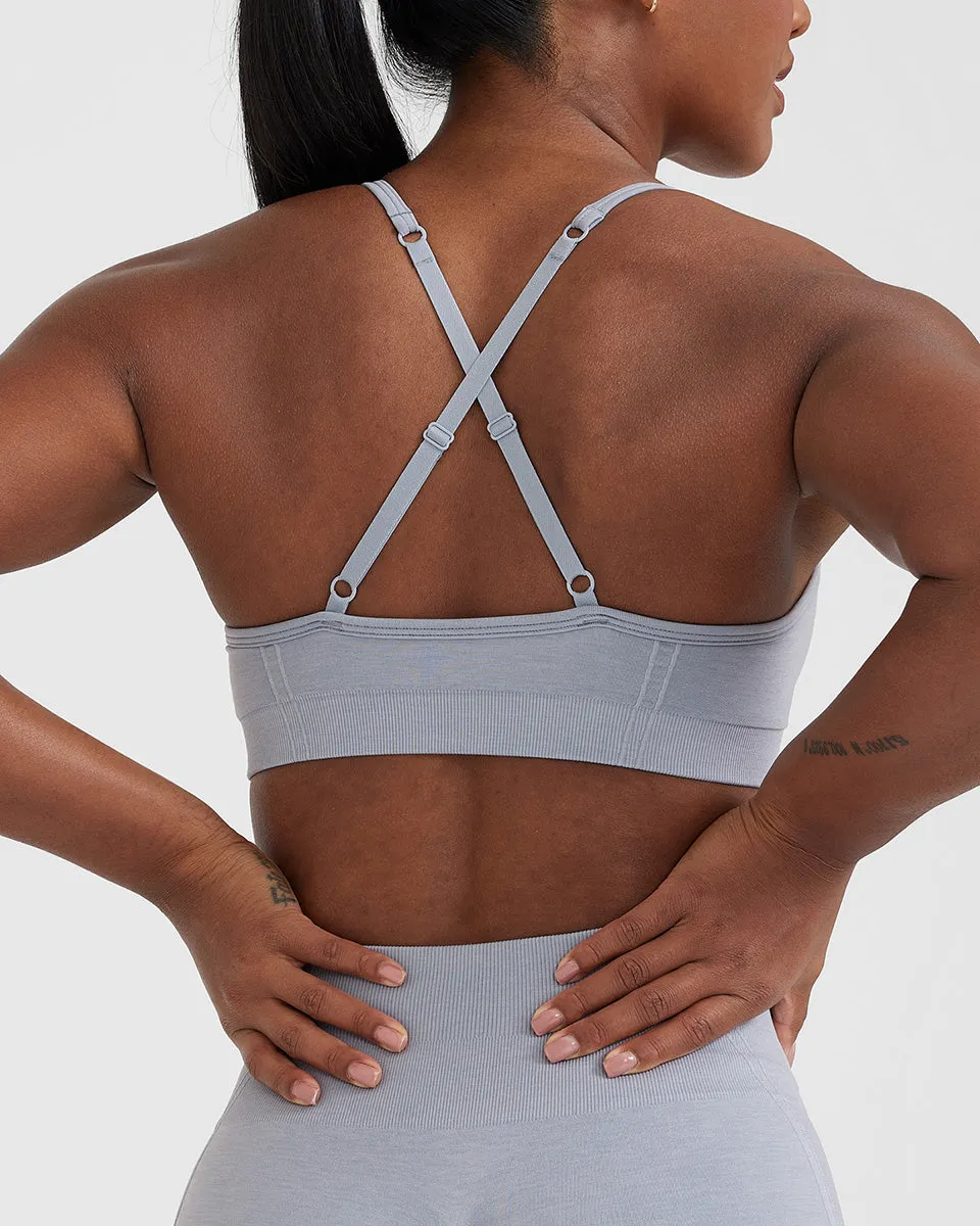 Effortless Strappy Bralette | Metal Grey
