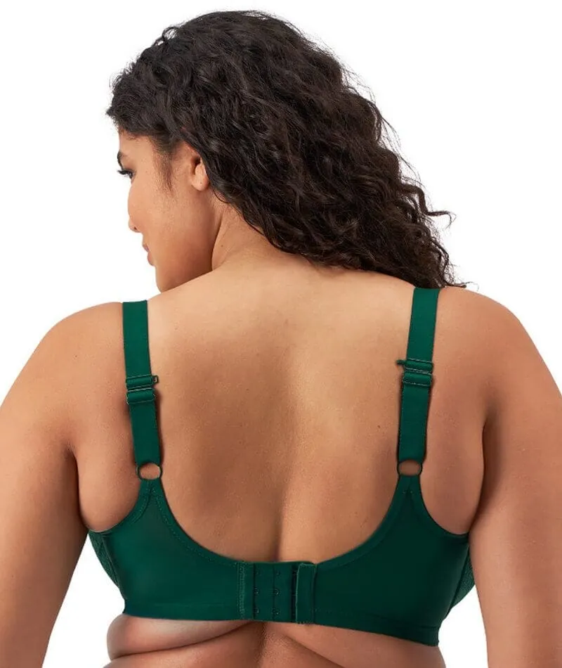 Elomi Brianna Underwire Padded Half Cup Bra - Rainforest