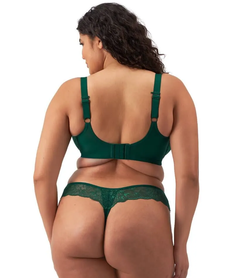 Elomi Brianna Underwire Padded Half Cup Bra - Rainforest