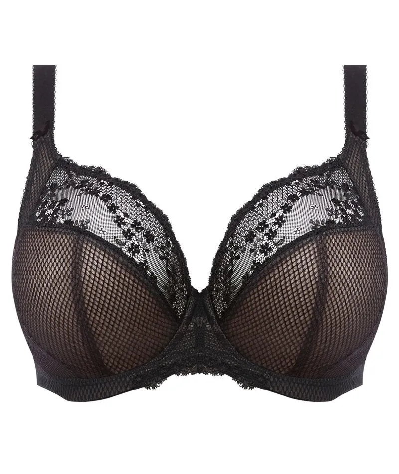 Elomi Charley Underwire Stretch Plunge Bra - Black
