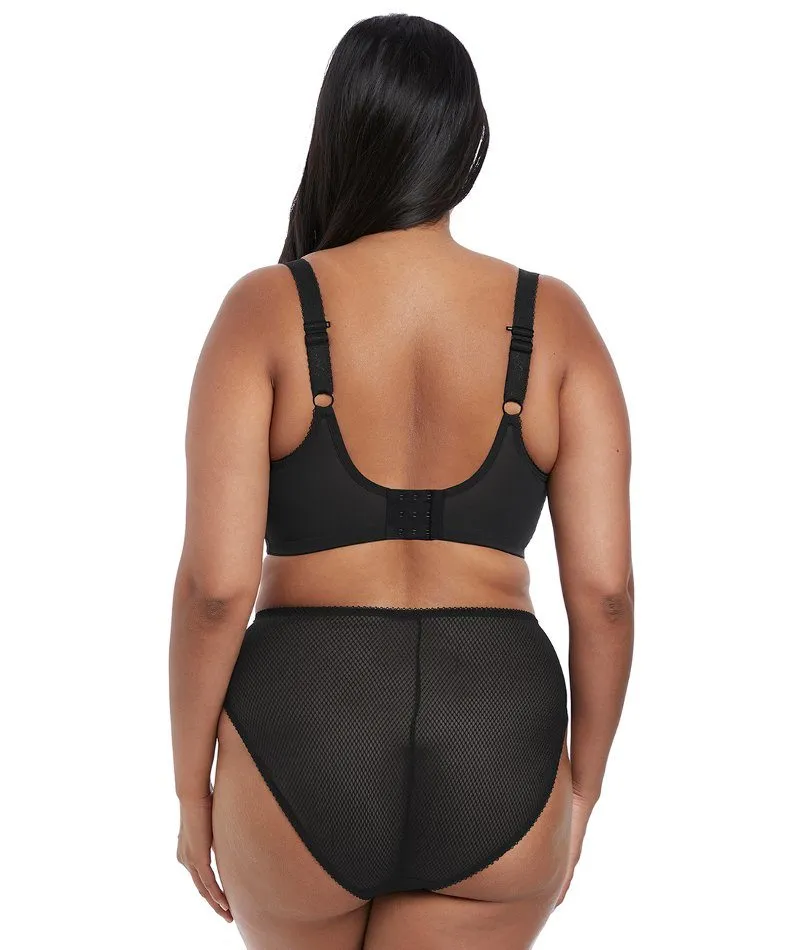 Elomi Charley Underwire Stretch Plunge Bra - Black
