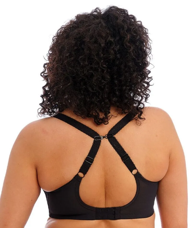 Elomi Charley Underwire Stretch Plunge Bra - Black