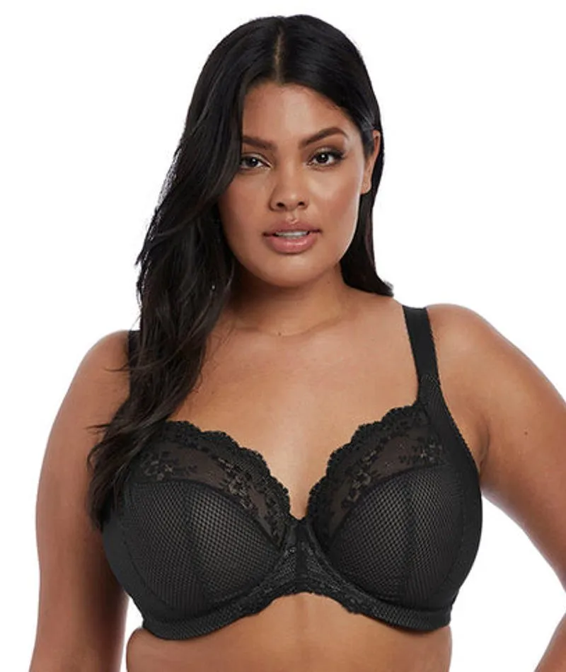 Elomi Charley Underwire Stretch Plunge Bra - Black