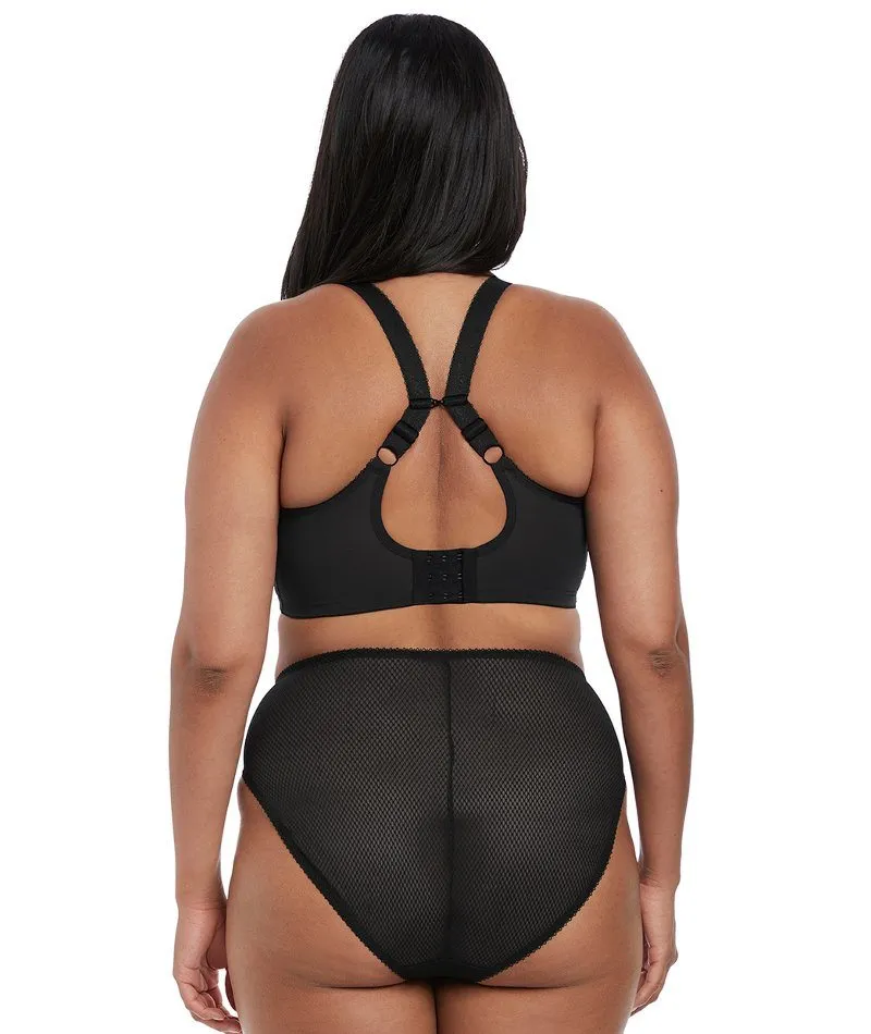 Elomi Charley Underwire Stretch Plunge Bra - Black