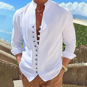 Ethan Linen Short Sleeve Shirt for Men
