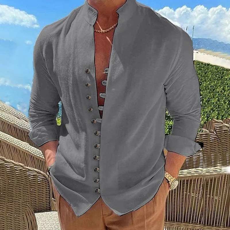 Ethan Linen Short Sleeve Shirt for Men