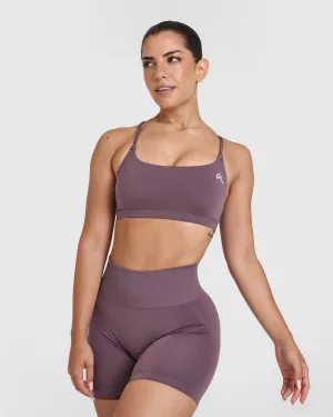 Everyday Cross Over Bralette | Vintage Purple