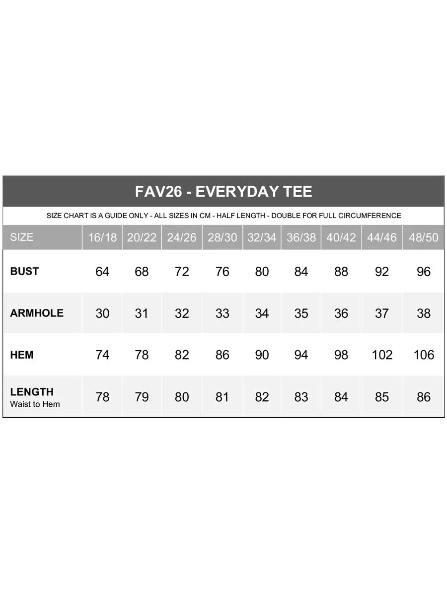 Everyday Tee - Black - Cotton Spandex