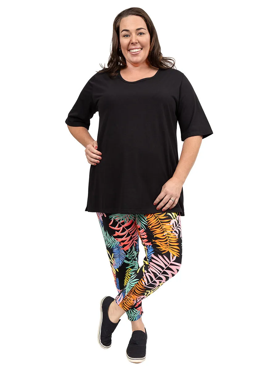 Everyday Tee - Black - Cotton Spandex